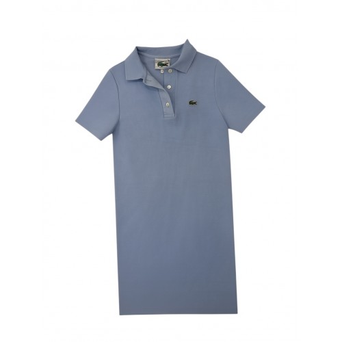 Lacoste Women Polo Dress – Light Blue